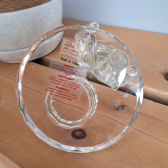 Decorative Christmas candle holder in cut crystal - Picture 10 of 11